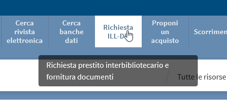 Prestito interbibliotecario OneSearch Unifi