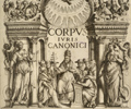 Decretum Gratiani, antiporta, 1604