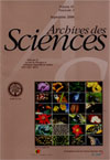 Archives Des Sciences Et Compte Rendu Des Sciences