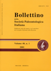 Bollettino Della Societ&agrave; Paleontologica Italiana