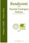 Rendiconti Della Societa Geologica Italiana