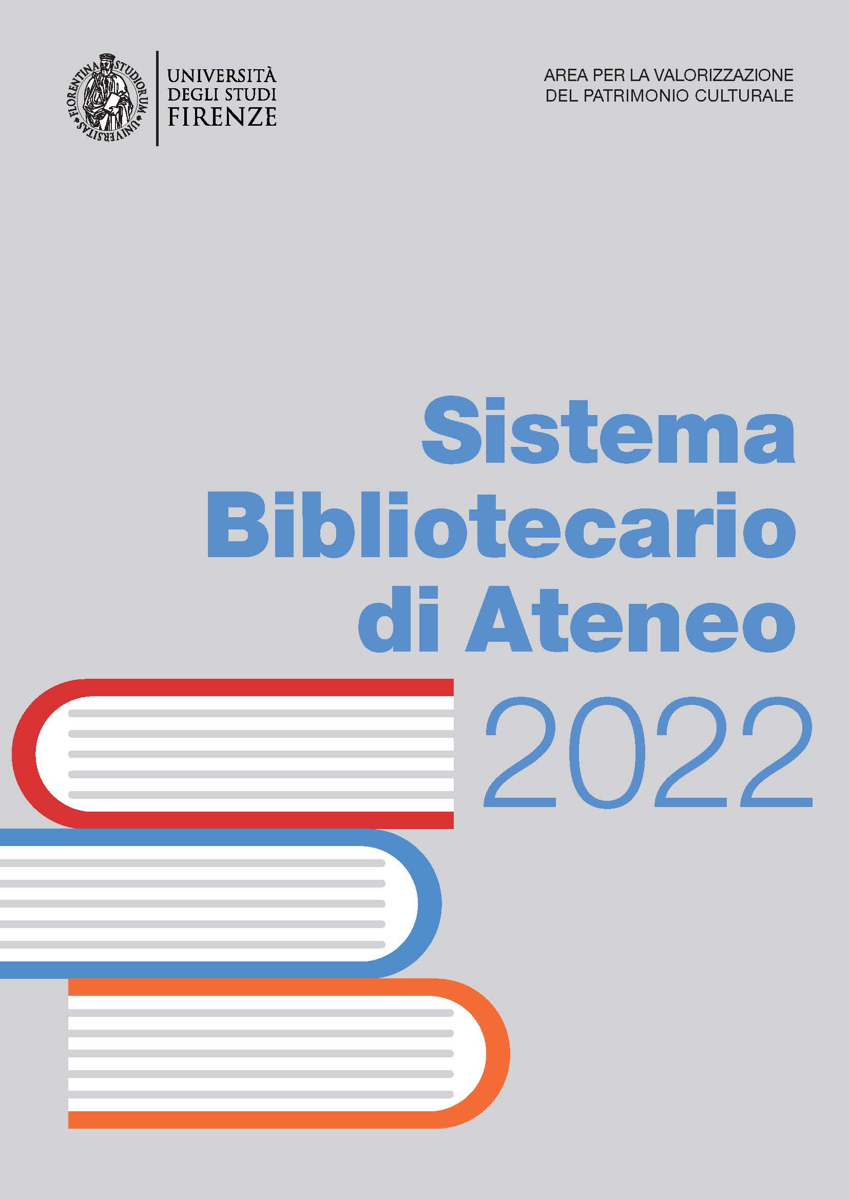 frontespizio Sistema bibliotecario di Ateneo 2022
