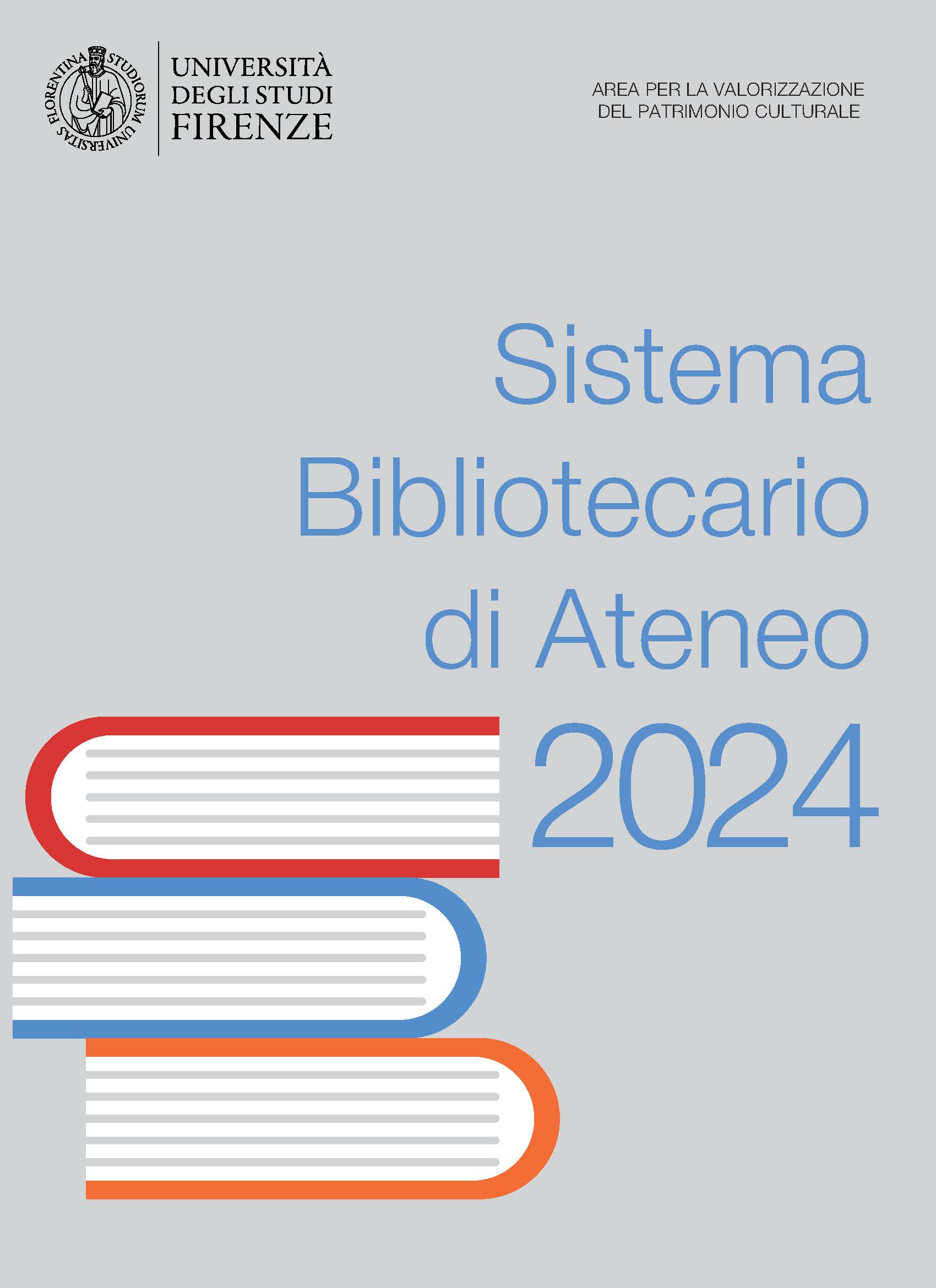 frontespizio relazione Sistema Bibliotecario di Ateneo 2024