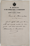 Mostra Formare gli italiani: testimonianze dai fondi della Biblioteca Umanistica sull'Italia dell'unificazione, Biblioteca di Lettere, 16-26 ottobre 2012