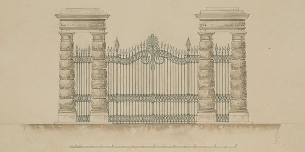 Fondo Poggi, Ingresso con cancello in ferro, ritaglio