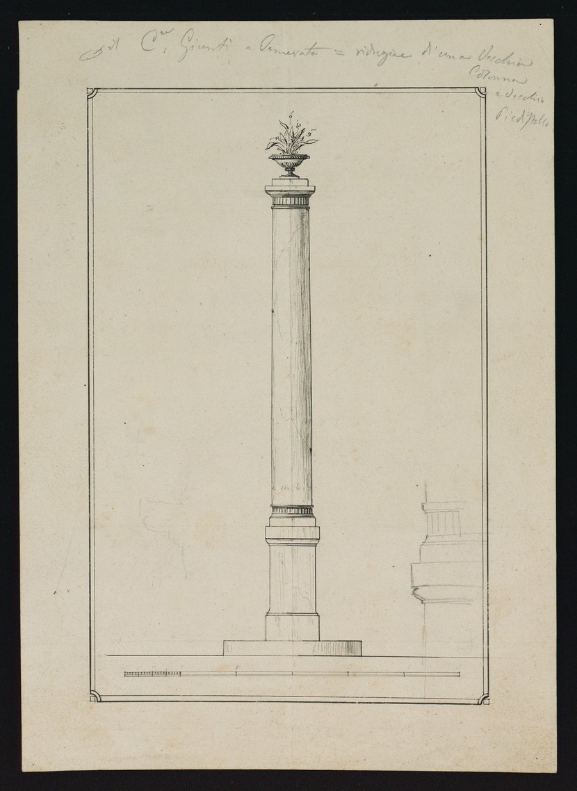 Fondo Poggi, Colonna monumentale
