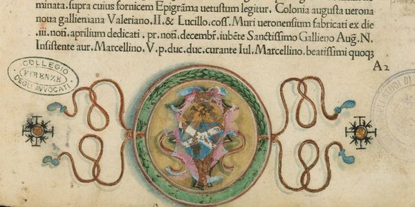 Prohemium duodecim et quinquaginta reipublicae Veronensis ..., carta 2 recto, ritaglio