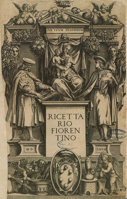 Il ricettario medicinale necessario à tutti i medici, & speziali…1567, Antiporta, [Ir]