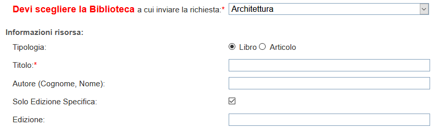 Prestito interbibliotecario OneSearch Unifi