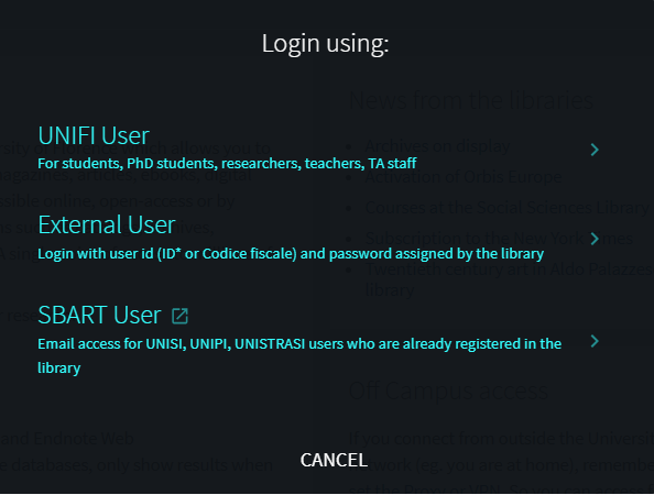 Login Onesearch