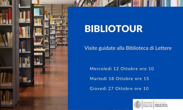 Bibliotour. Visite guidate con esercitazioni pratiche in Biblioteca di Lettere