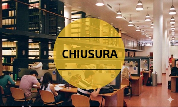 Sabato 12 settembre chiusura della Biblioteca di Scienze Sociali alle ore 13.00.