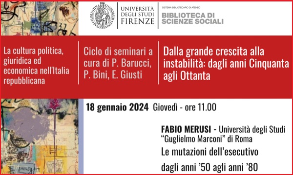 Le mutazioni dell’esecutivo dagli anni ’50 agli anni ‘80