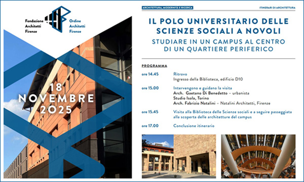 Un itinerario al Polo Universitario delle Scienze Sociali a Novoli