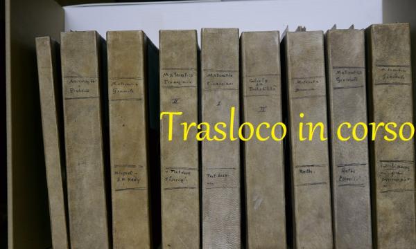 Trasloco interno a Matematica dal 2 al 13 ottobre