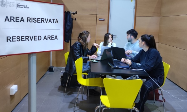 Saletta riservata a Scienze Sociali