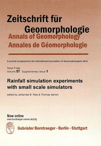 Zeitschrift Fur Geomorphologie = Annals Of Geomorphology