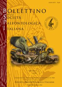Bollettino Della Società Paleontologica Italiana