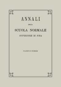 Annali della Scuola Normale Sup. di Pisa. Cl. di scienze