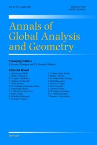 Annals of global analysis and geometry