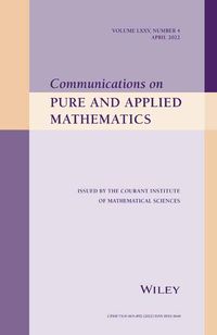 Communications on pure and applied mathematics