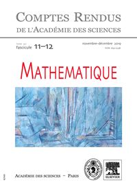 Comptes rendus. Mathematique