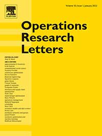 Operations research letters