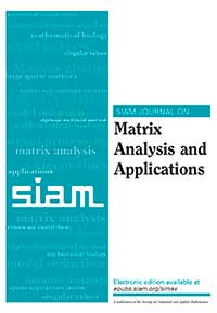 SIAM Journal on matrix analysis and applications
