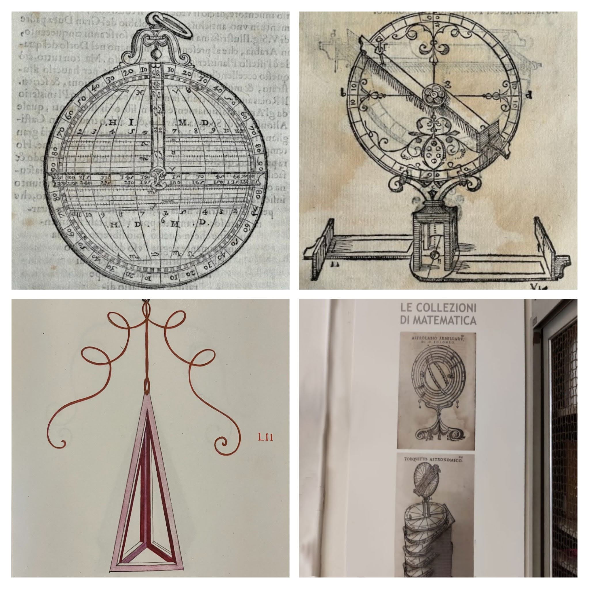 Astrolabi e poliedri nelle collezioni della biblioteca di Matematica