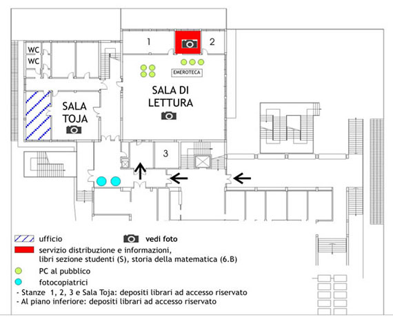 piantina della biblioteca di matematica piantina della biblioteca di matematica