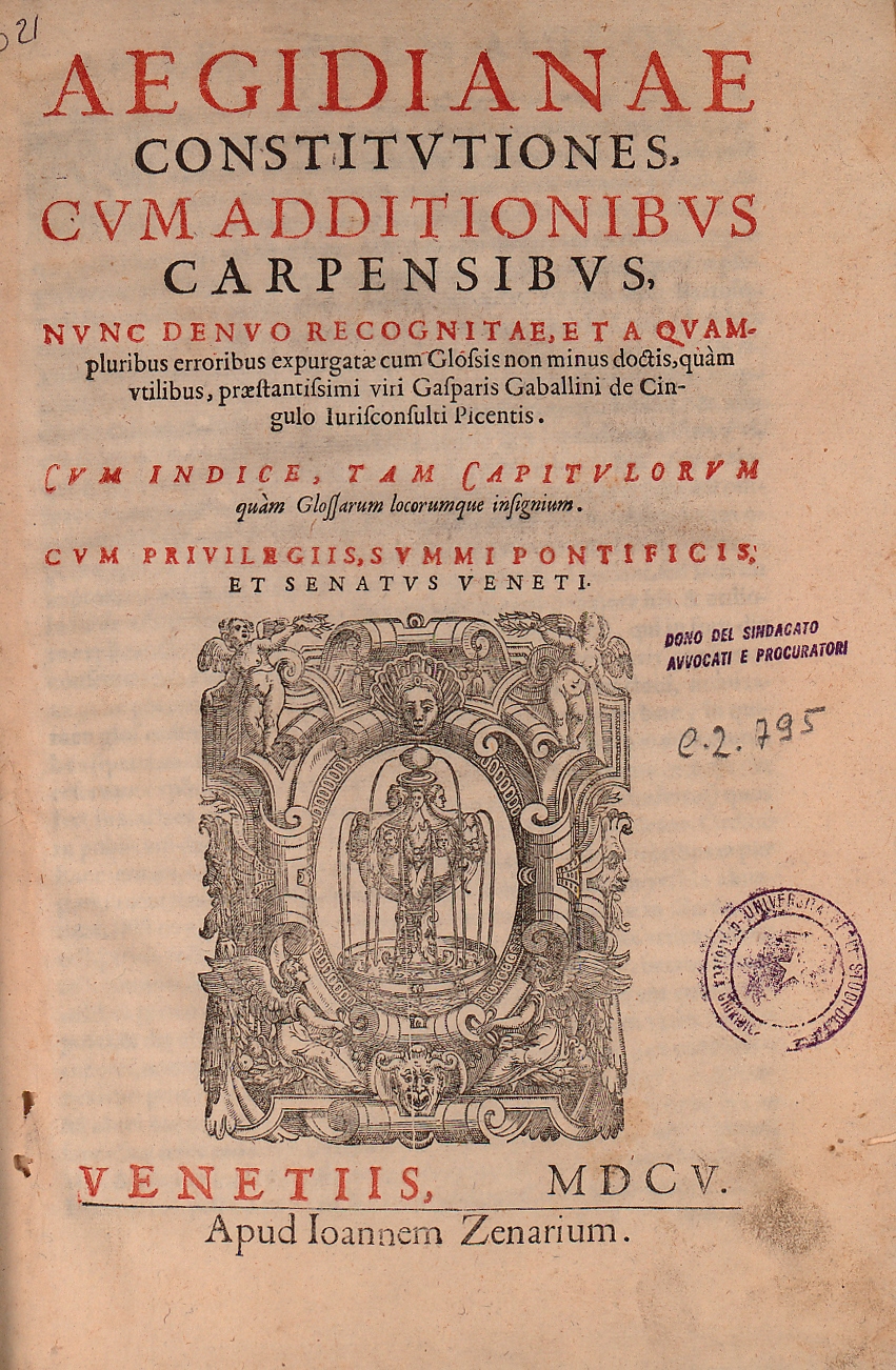 Aegidianae constitutiones