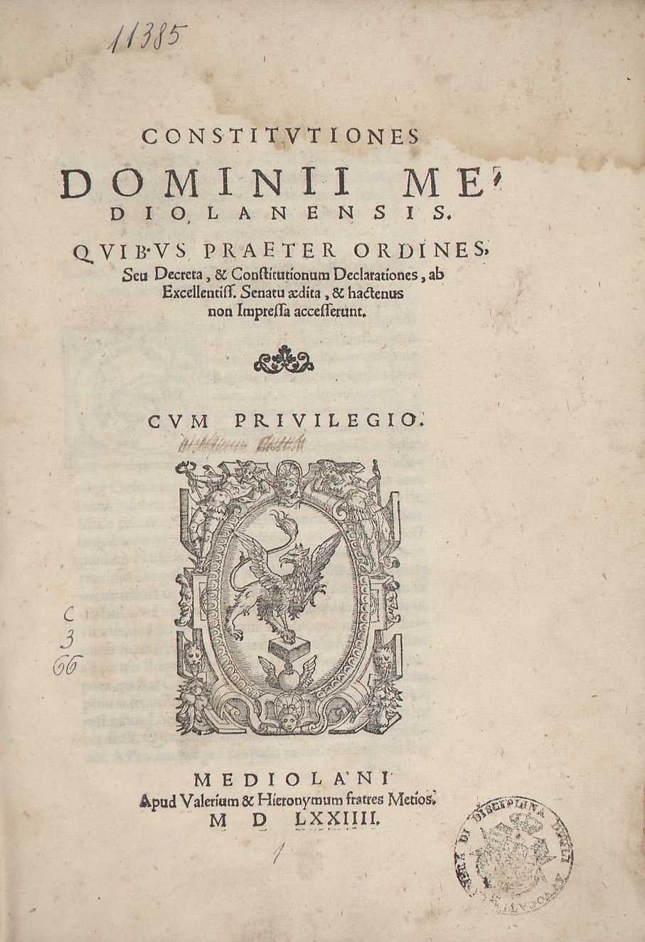 Constitutiones dominii Mediolanensis