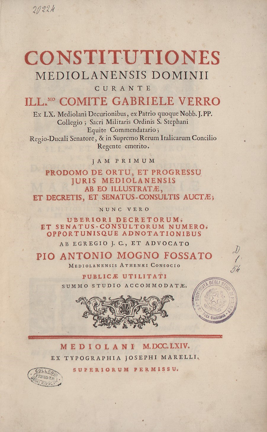 Constitutiones Mediolanensis dominii 