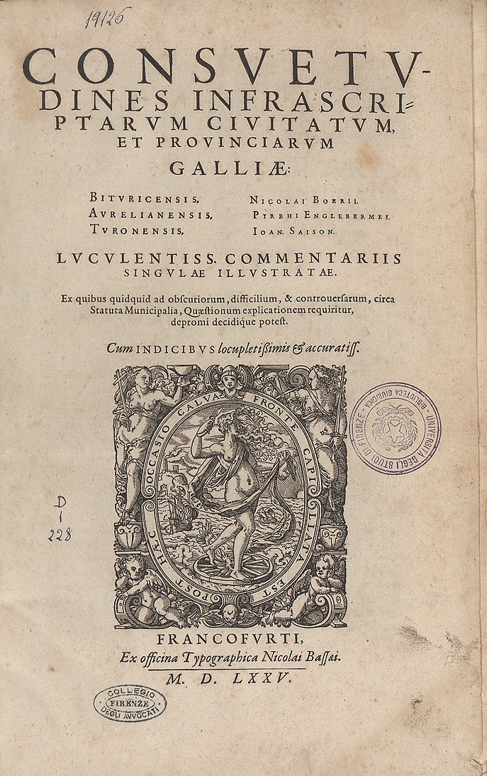 Consuetudines infrascriptarum civitatum et provinciarum Galliae