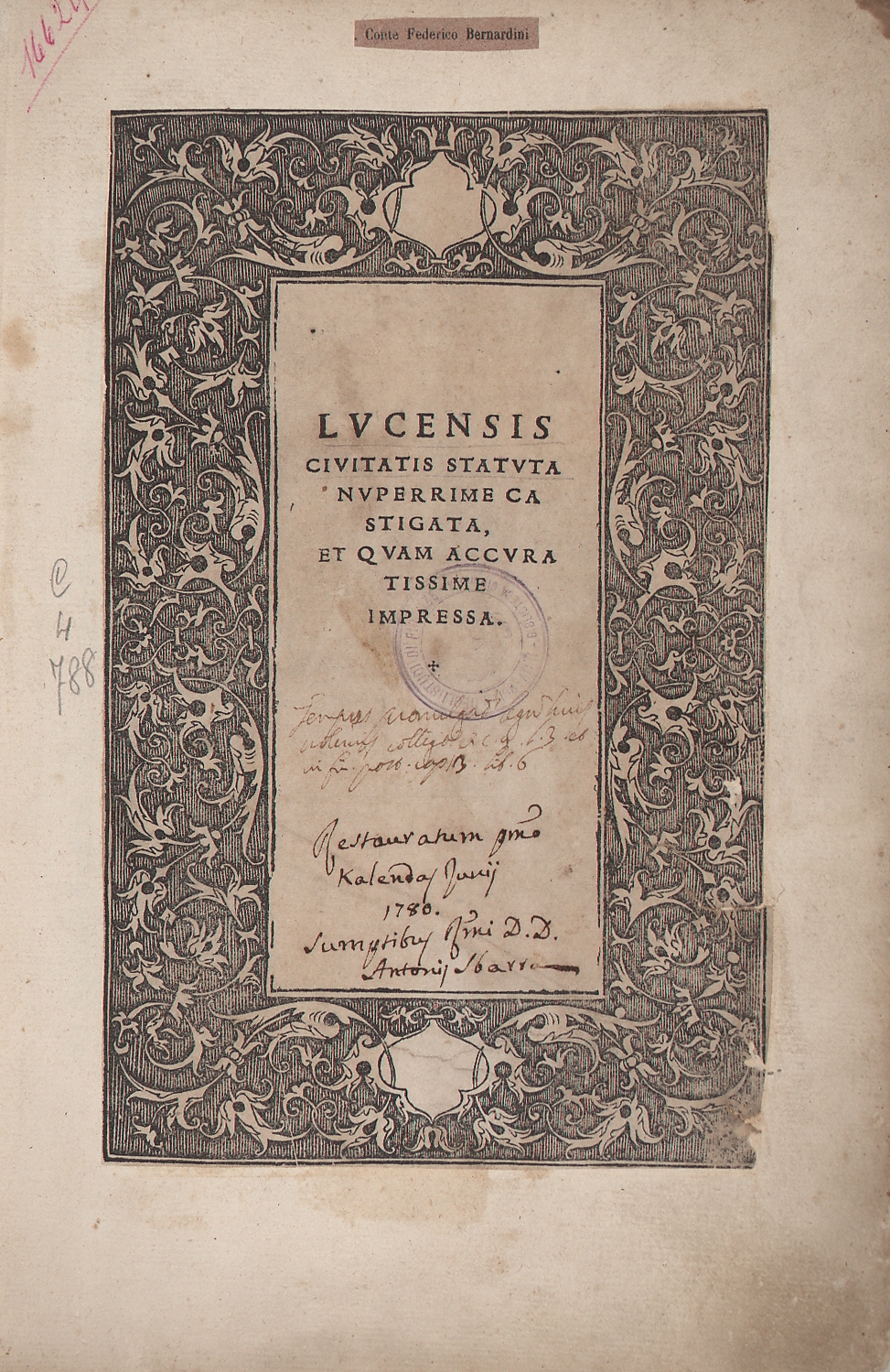 Lucensis civitatis statuta 