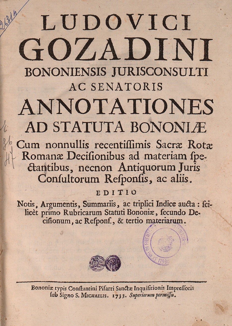 Annotationes ad statuta Bononiae 