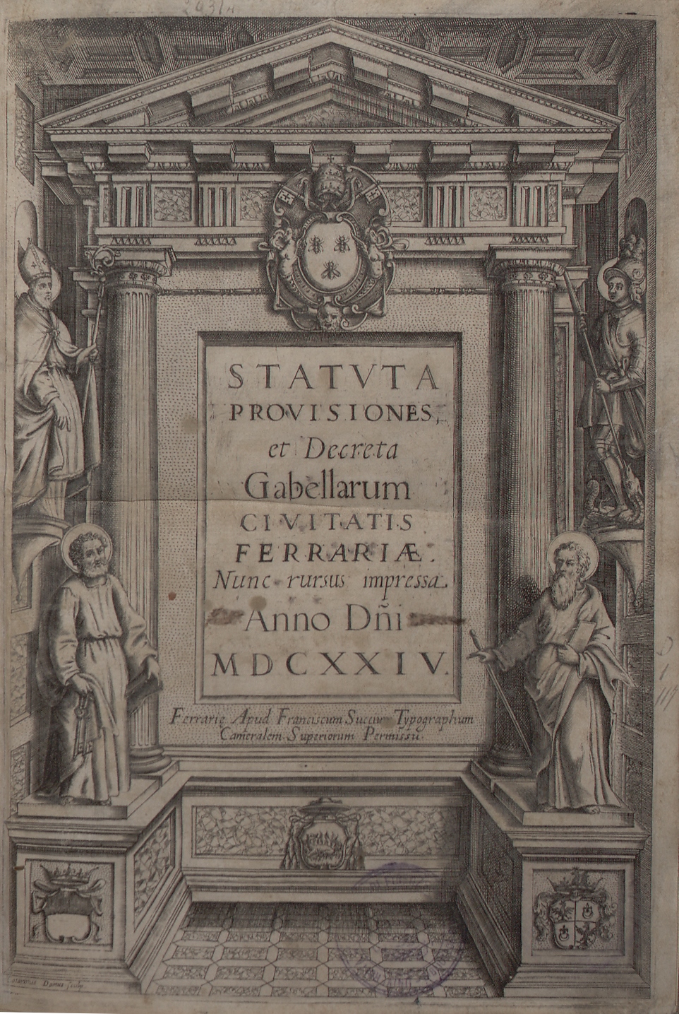 Statuta provisiones, et decreta gabellarum civitatis Ferrariae 