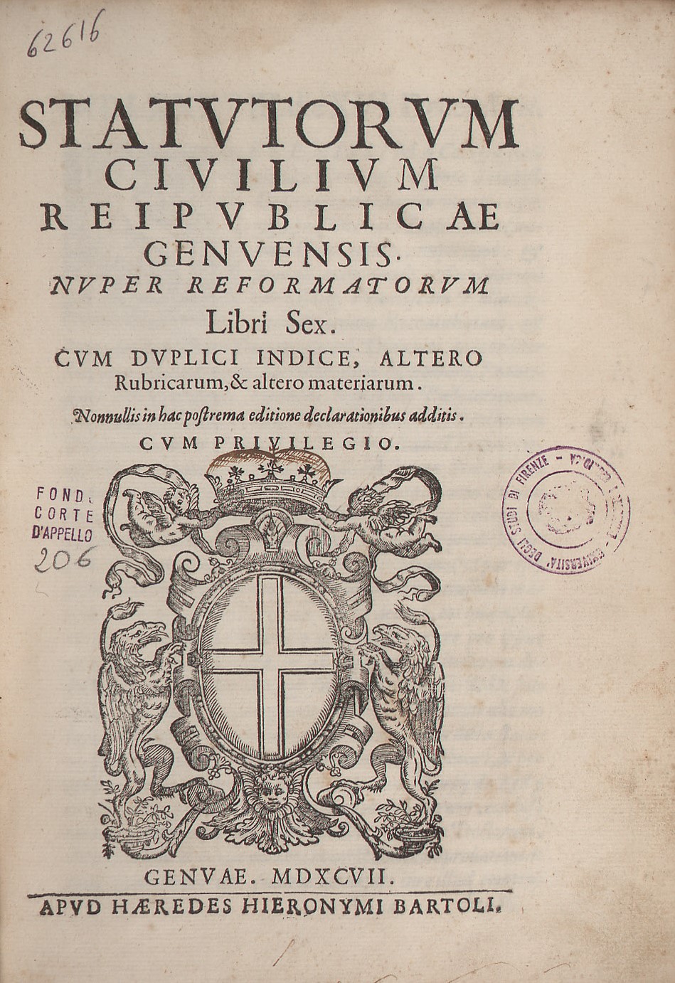 Statutorum civilium reipublicae Genuensis 