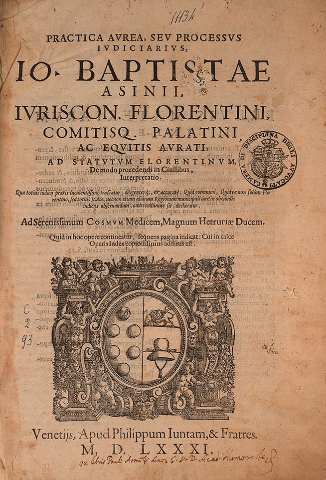 Practica aurea ad statutum Florentinum 