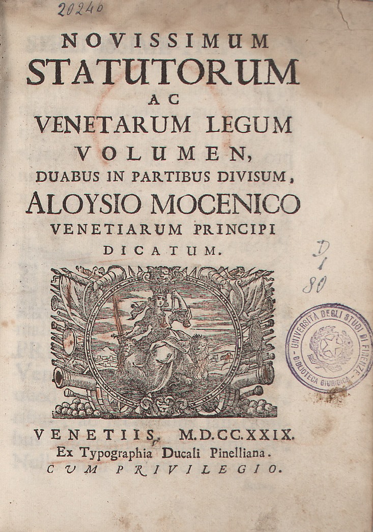 Novissimum statutorum ac Venetarum legum volumen