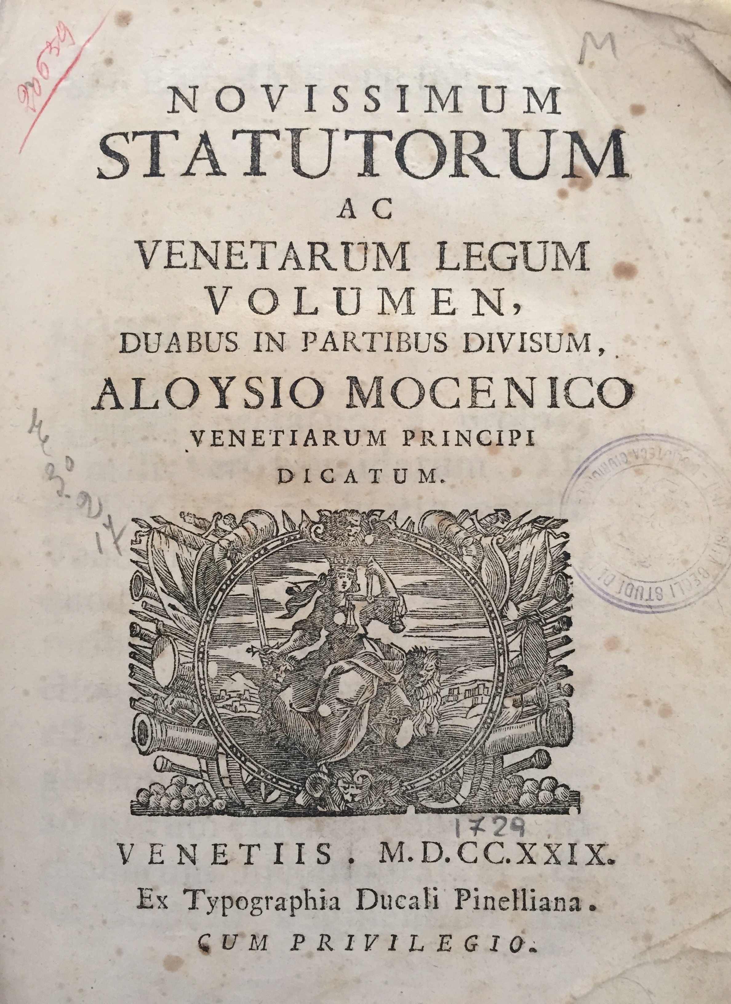 Novissimum statutorum ac Venetarum legum volumen