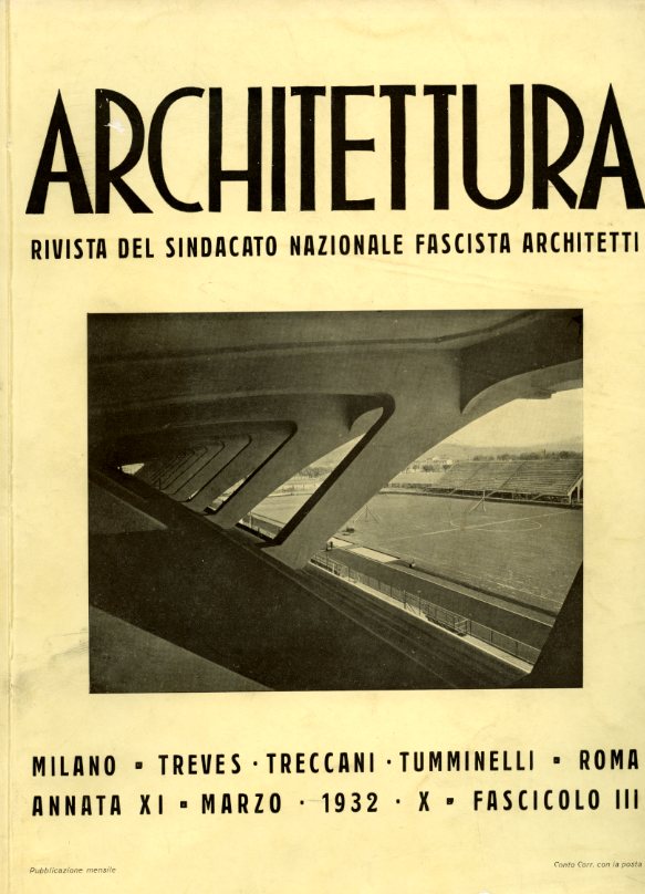 copertina rivista Architettura marzo 1932