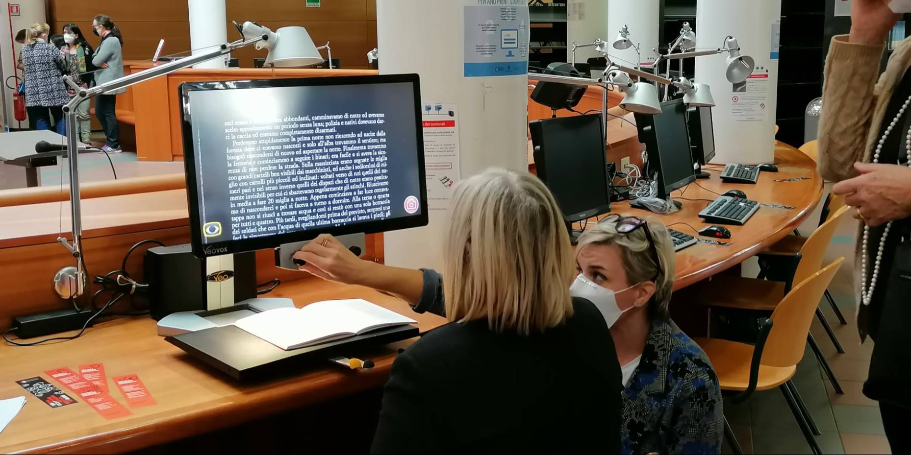 Inaugurazione postazione per utenti disabili